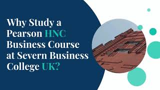 Why Study a Pearson HNC in Business Course [upl. by Trent806]