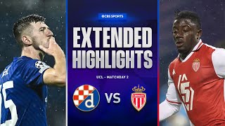 Dinamo Zagreb vs Monaco Extended Highlights  UCL League Phase MD 2  CBS Sports Golazo [upl. by Einnov]