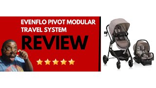 Evenflo Pivot Modular Travel System Review  Lightweight Infant Car Seat amp AntiRebound Bar [upl. by Nuahsed]