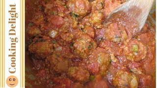 Spicy Italian Meatballs In Tomato Sauce 🇮🇹 [upl. by Taddeusz]