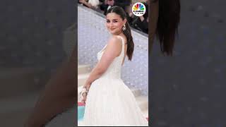 Met Gala 2023 Alia Bhatt Debuts With A Chanel BrideInspired Prabal Gurung White Gown  CNBCTV18 [upl. by Alrep]