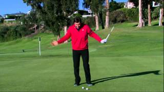 HD Nick Faldo  100 Yard Wedge Shot Tips [upl. by Nhguaval3]