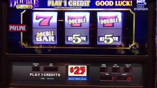 Double Gold Slot Machine  25 Max Bet [upl. by Reinal]