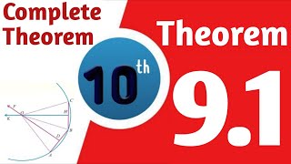 10 class math unit 9 theorem 1 complete  class 10 math theorem 91 complete [upl. by Eniawtna666]