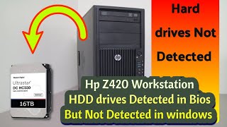 Solved Hp z420 Workstation SAS Controller  HDDs Not Detected Solution [upl. by Aeki447]