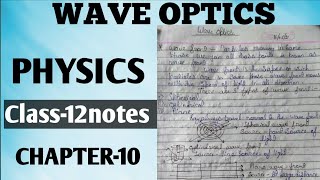 Coherent and Incoherent Addition Of Wave 📚 Class12notes 🔥 Physics 💯 CHAPTER10 🙂 [upl. by Nichole]