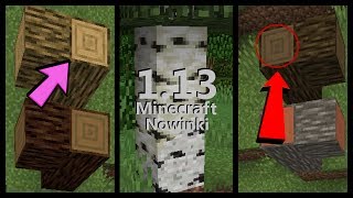 Minecraft 113 Nowinki Nowe Textury Drewna Paczka Zasobów od MOJANG [upl. by Laubin]