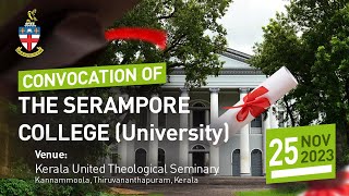 CONVOCATION OF THE SERAMPORE COLLEGE 2023 [upl. by Taddeusz434]