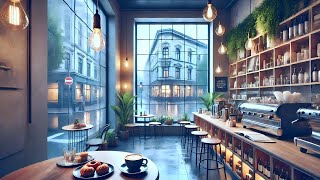 4K Cozy Coffee Shop  Background Instrumental Soft Music to Relax Study Work [upl. by Charlet]