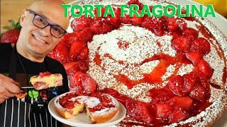 TORTA PRINCIPESSA FRAGOLINA torta di fragole MORBIDA [upl. by Zendah]