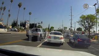 2 Pedestrians Struck by Truck in Canoga Park Caught on Dashcam [upl. by Nnylyram]