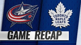 Hyman Andersen lead Maple Leafs past Blue Jackets [upl. by Acus]