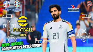 Efootball PES 2024 PPSSPP Mod Euro amp Copa America English Version Real Face [upl. by Ruprecht39]