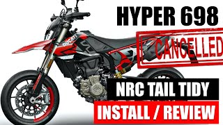 Ducati Hypermotard 698 Mono  NRC Tail Tidy  How to Install  Review [upl. by Auginahs]