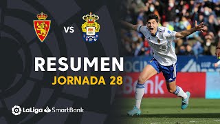 Resumen de Real Zaragoza vs UD Las Palmas 21 [upl. by Aerbua]