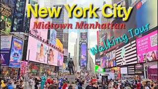 NYC Midtown Manhattan Empire State Building Bryant Park Times Sq Rockefeller Center etc [upl. by Barvick]