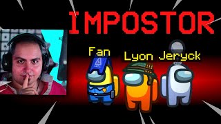 LYON E JERYCK IMPOSTORI SU AMONG US IN LIVE CON I FAN [upl. by Leffen92]