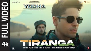 YODHA Tiranga Full Video Sidharth Malhotra Raashii Khanna  Tanishk Bagchi B Praak  Manoj M [upl. by Nura]