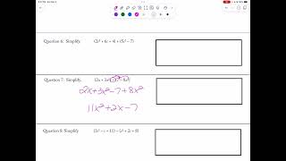 IM2 Adding and Subtracting Polynomials Problem Set 2024 [upl. by Ahseekal]