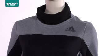 Laufshirt adidas Climawarm Midlayer Fleece Damen Lang [upl. by Ahsinyd]