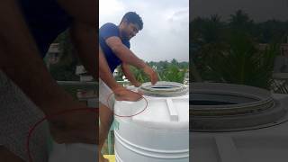 tank எப்படி கிளீன் பண்றது🤔😅🌪 rajkarthi shorts tank water home safety tips funny [upl. by Krucik]