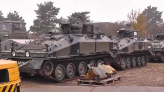 Witham Specialist Vehicles CVRT FV120 MCT Spartans 28th Nov 2013 [upl. by Halliday409]