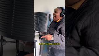 Hlengiwe Mhlaba records amapiano track with Ambitiouz Entertainment [upl. by Undry]