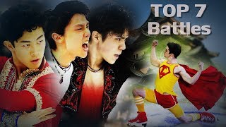 Top 7 Battles at ISU Grand Prix 201718 [upl. by Eniffit951]