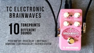 TC Electronic Brainwaves Pitch Shifter  10 Different Sounds  TonePrints [upl. by Danelle]