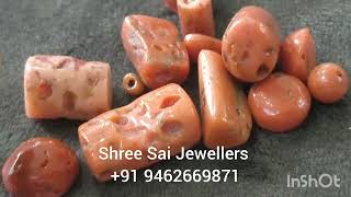 Moonga Coral Stone Price Quantity  types amp Benefits in Hindi How to Check Natural Coral [upl. by Ardnaid]