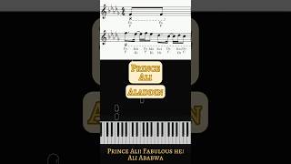 Aladdin  Prince Ali Piano Cover Aladdin Disney PrinceAli RobinWilliams PianoShorts Tutorial [upl. by Htederem]