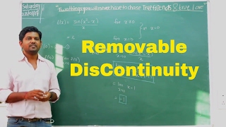 Continuity  Removable Discontinuity Lecture 22 [upl. by Htebaile]