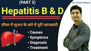 HEPATITIS B  HEPATITIS D  CAUSES  SYMPTOMS  DIAGNOSIS  TREATMENT  full detail in Hindi [upl. by Benedetto]