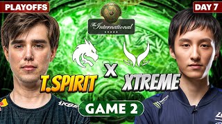 تیم اسپیریت  اکستریم گیم دوم 🔥 Ti 13 Playoffs Team Spirit vs Xtreme Gaming  Game 2 [upl. by Aisenet]