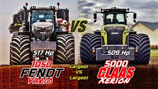 Fendt 1050 Vario VS Claas 5000 Xerion Monster VS Monster Which comes first Ultimate comparison [upl. by Hazeghi]