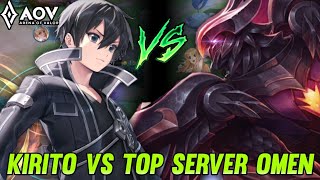 AOV  ALLAINKIRITO GAMEPLAY  KIRITO VS TOP SERVER OMEN  ARENA OF VALOR [upl. by Rammaj]