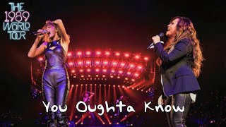 Taylor Swift amp Alanis Morissette  You Oughta Know Live on The 1989 World Tour [upl. by Atnad]