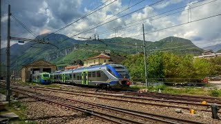 BOLZANO to TRENTO train 🇮🇹  window view  Italy [upl. by Noraj]