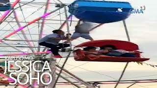 Kapuso Mo Jessica Soho Bata nahulog at lumambitin sa ferris wheel [upl. by Aerdied]