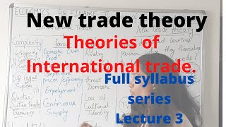 THEORIES OF INTERNATIONAL TRADE  NEW TRADE THEORY  ECONOMICS FOR FINANCE  MERITS AND DEMERITS [upl. by Logan302]