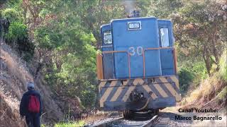 Tren de trabajo del INCOFER llegando a Rincón de Ricardo San Pablo de Heredia  Locomotora 30 GE 747 [upl. by Han]