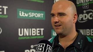 Interview Rob Cross European Championship 2018  Day Two [upl. by Marpet]