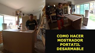 MOSTRADOR PORTATIL DESARMABLE DE MADERA para negocio [upl. by Reiche]