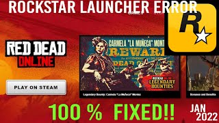 HOW TO FIX ROCKSTAR LAUNCHER ERROR sECRET FIX 2022 [upl. by Pufahl566]