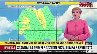 Vreme de primăvară de Bobotează dar ninsori viscolite la munte Romica Jurca are ultima prognoză [upl. by Halyahs]