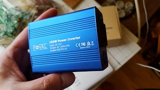 FOVAL 150 Watt Power Inverter 12V DC to 110V AC Review [upl. by Corwun680]