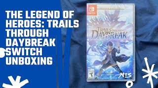 The Legend of Heroes Trails through Daybreak Switch Unboxing [upl. by Lipkin]