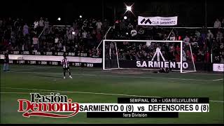 SARMIENTO 0 9 vs DEFENSORES 0 8 [upl. by Samaria2]