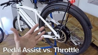 Pedal Assist vs Throttle Activated Electric Bike [upl. by Tindall964]