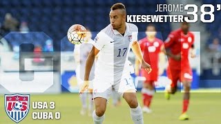 U23 MNT vs Cuba Jerome Kiesewetter First Goal  Oct 3 2015 [upl. by Alvy726]